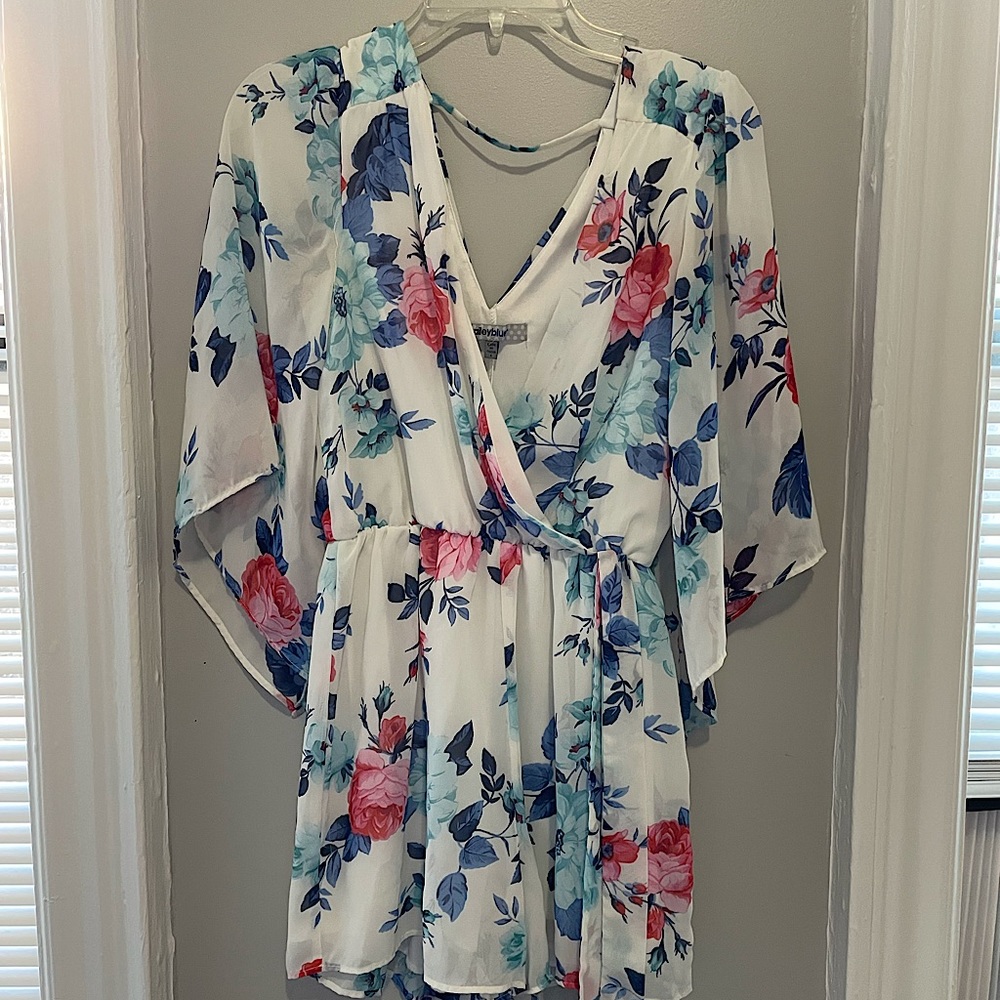 Floral spring romper